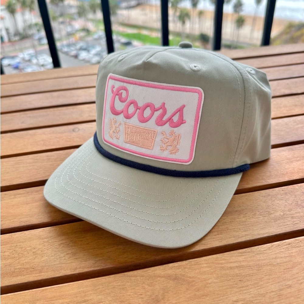 Retro Pink Coors Rope Hat